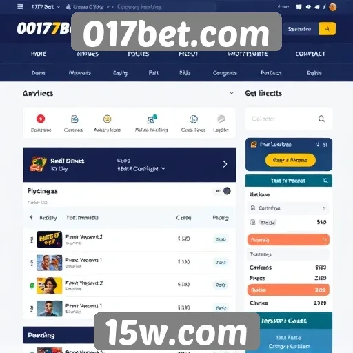 Análise da interface do usuário no 017bet.com